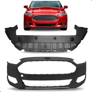 Parachoque Para Fusion 2014 2015 2016 C/ Defletor Dianteiro Preto