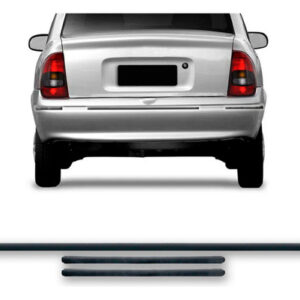 Friso Protetor Parachoque Corsa 1994 A 1999 Sedan 3pcs Preto