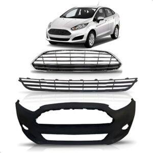 Kit Envolvente New Fiesta 2013 2014 A 2017 Sedan 1a Linha  Preto