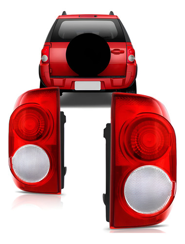 Par Sinaleira Ecosport 2008 2009 2010 2011 2012 Bicolor Vermelho / Par