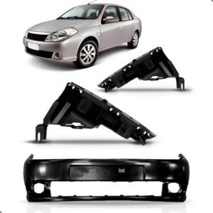 Kit Parachoque Para Symbol 2009 A 2013 Dianteiro 1a Linha  Preto