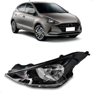 Farol Dianteiro Para Hyundai Hb20 20 21 22 Sem Led 1ª Linha Esquerdo/motorista