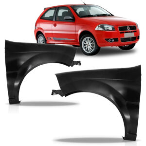 Par Paralama Palio Siena 2008 A 2011 Sem Furo Lateral