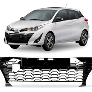 Tela Frontal Central Parachoque Para Yaris 18 A 23 Brilhante
