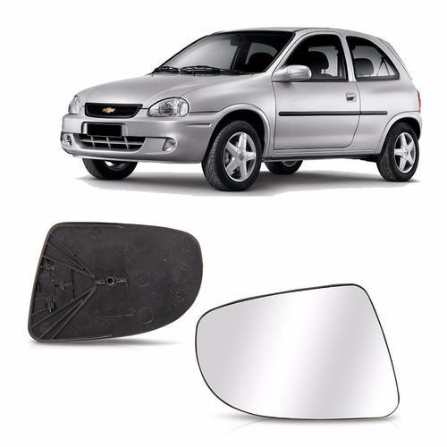 Par Lente Retrovisor Com Base Corsa 1996 A 2002