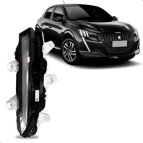 Farol Auxiliar Para Peugot 208 20 A 24 Daylight Led 1ª Linha Esquerdo