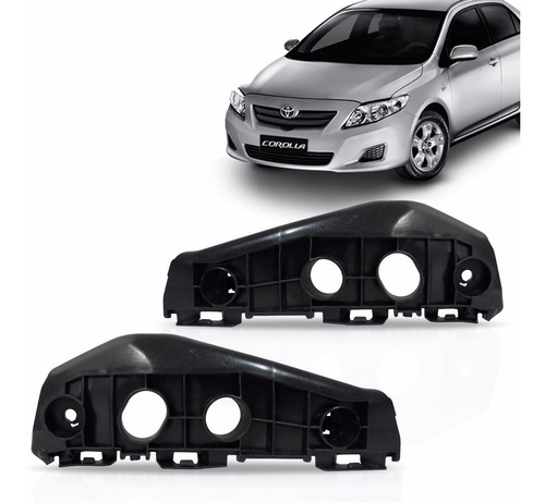 Par Guia Suporte Parachoque Corolla 2008 A 2012 Dianteiro