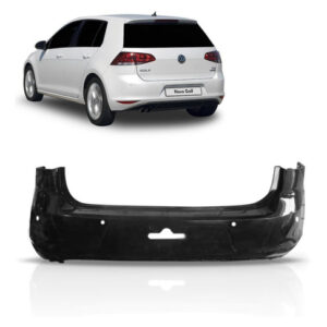Parachoque Golf 2014 2015 2016 Traseiro Com Furo Sensor-