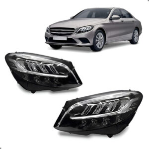 Par Farol C180 2019 A 2022 C200 C300 C63 Eletrico Full Led Ambos Lados