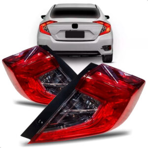 Par Sinaleira Traseira Civic 2017 18 2019 2020 2021 Com Led