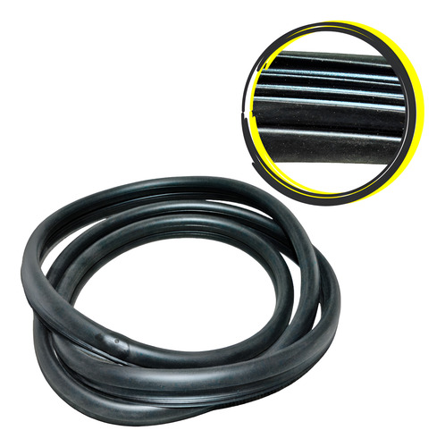 Guarnicao Janelas Laterais Fixa Direita Esquerda Chevette Preto