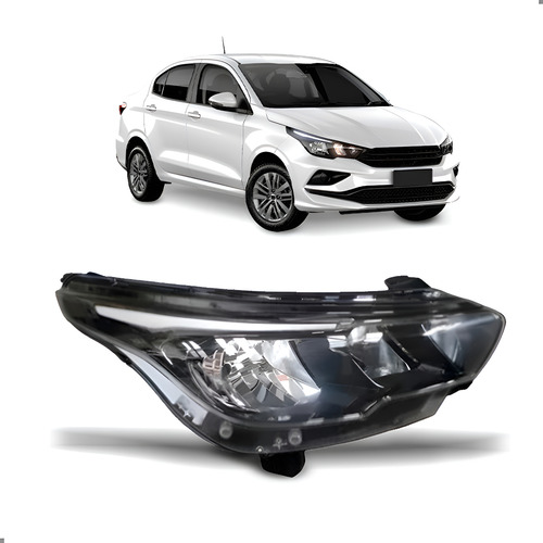Farol Com Led Para Cronos 2024 2025 1ª Linha Direito/passageiro