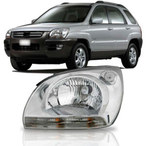 Farol Sportage 2005 2006 2007 2008 1ª Linha - Esquerdo/motorista