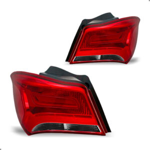 Par Lanterna Traseira Fumê Para Onix 2017 2018 2019 2020 Ambos Lados Vermelho