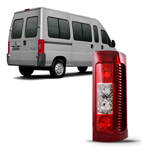 Lanterna Para Fiat Ducato 2005 A 2017 Bicolor 1ª Linha Direito/passageiro Vermelho