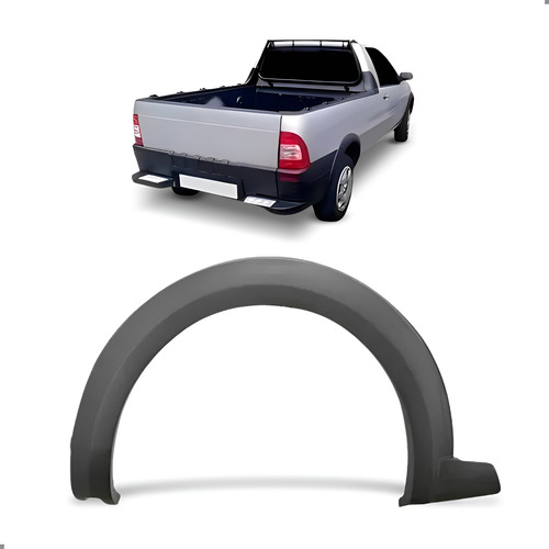 Alargador Vão De Roda Traseiro Strada Work/trek 2014 A 2019 Direito Passageiro