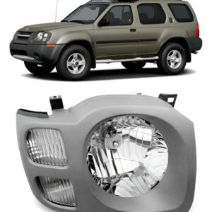 Farol Para Nissan Xterra 2004 A 2007 Moldura Cinza 1ª Linha Direito/passageiro