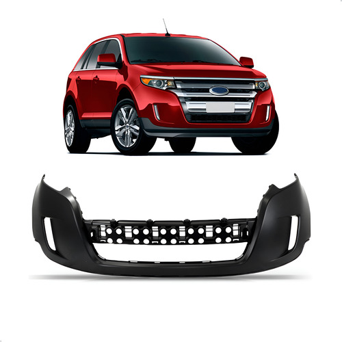 Parachoque Dianteiro Edge 2011 2012 2013 2014 Com Furo Preto