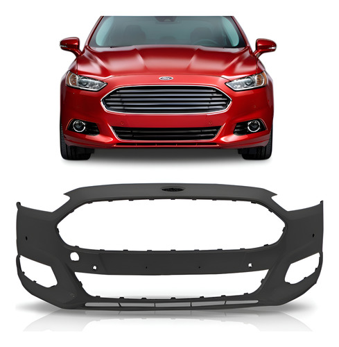 Parachoque Ford Fusion 2013 A 2016 Com Furo E Sensor Novo Preto
