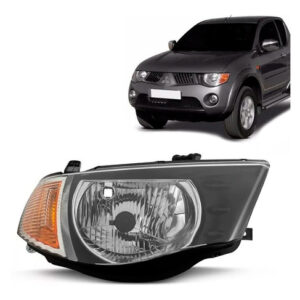 Farol L200 Triton C/ Pisca Ambar 2007 A 2010 1ª Linha - Direito/passageiro