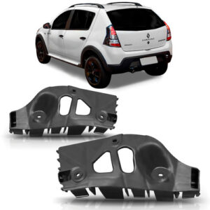 Par Reforço Parachoque Traseiro Sandero Stepway 2008 A 2014