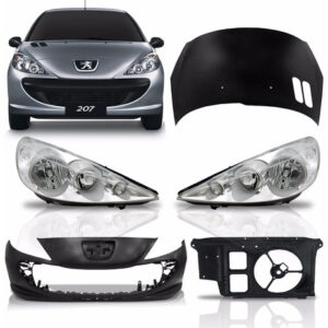 Kit Frente Colisão Peugeot 207 2010 A 2014 Frente Completa