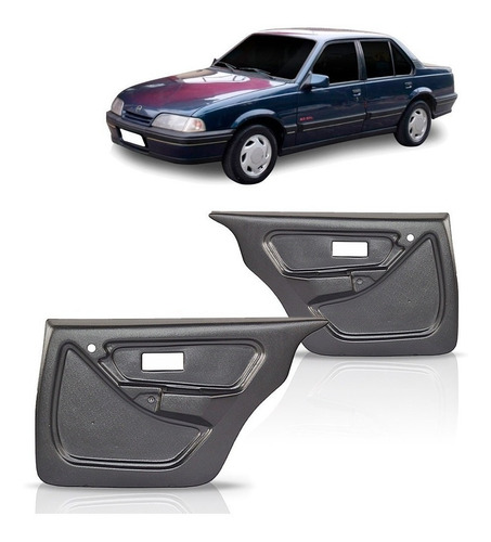 Par Forro Porta Monza 1989 Ate 1997 Traseiro 4 Portas Preto Preto