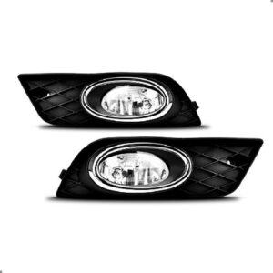 Kit Grades E Farol Milha Para Civic 2013 2014 Preto