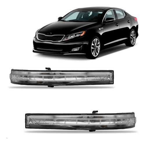 Par Pisca Retrovisor Para Kia Optima 2013 Até 2015