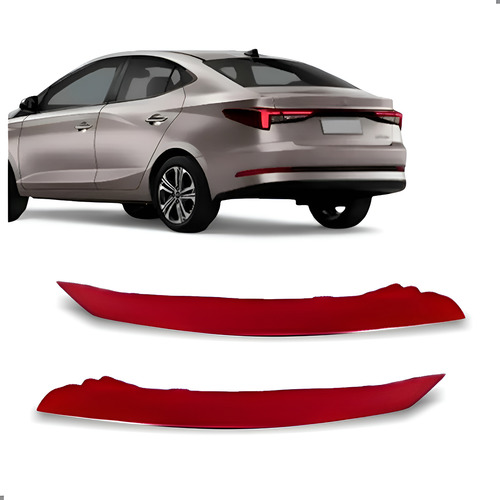 Par Lanterna Parachoque Traseiro Para Hb20 Sedan 2023 A 2026 Ambos Lados