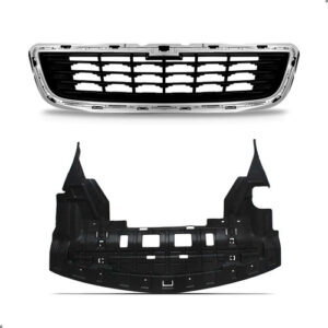 Kit Grade Defletor Para Tracker 2014 A 2016 Friso Cromado Preto