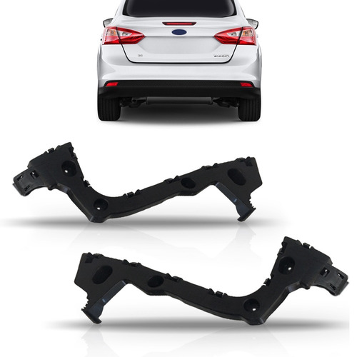 Par Suporte Parachoque Traseiro Focus Sedan 2014 2015 2016.