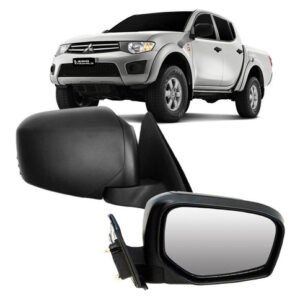 Par Retrovisor L200 Triton Fixo 2008 A 2013 Preto