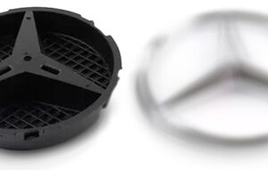 Emblema Grade Radiador Para Mercedes C180 13 A 18 C Suporte