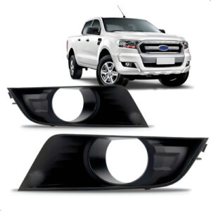 Par Moldura Milha Ranger 2017 2018 2019 Com Furo Preto Ambos Lados