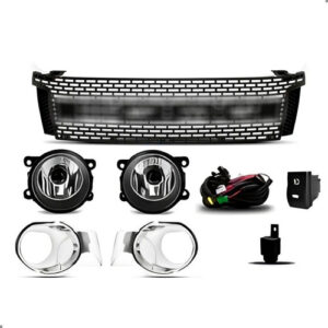 Kit Grade Gafia Para Ranger 2013 A 2016 E Kit Farol Milhas Preto