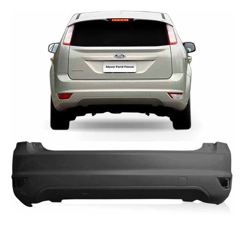 Parachoque Traseiro Focus Hatch 2009 A 2013 1a Linha