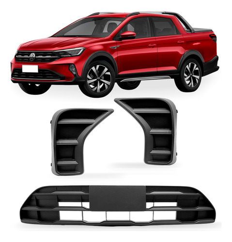 Kit Grade Saveiro 2023 A 2026 Central E Laterais