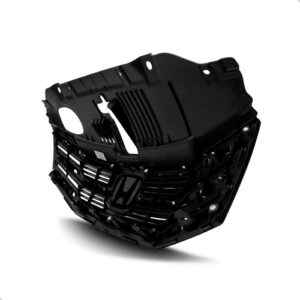 Parachoque Para Honda City 2012 A 2014 C/ Grades Sup. E Inf. - Preto