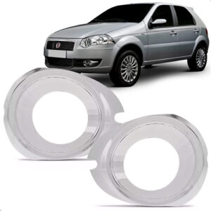 Par Moldura Farol Milha Palio 2010 2011 2012 Cromado Cromado Ambos Os Lados