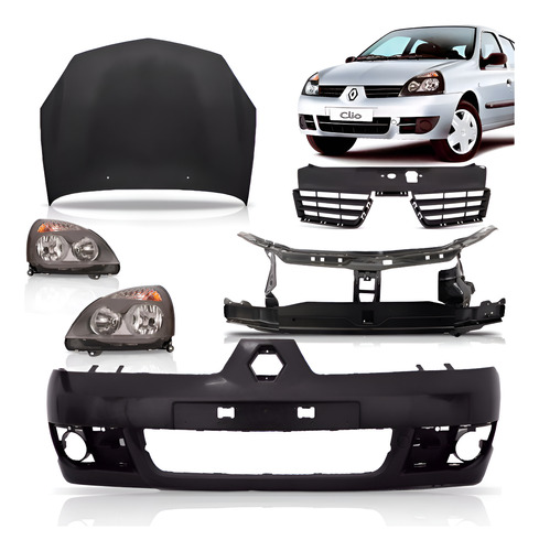 Kit Frente Renault Clio 2006 A 2011 Hatch & Sedan