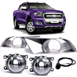 Kit Farol Neblina Milha Ranger 2016 À 2018 Grade Cinza