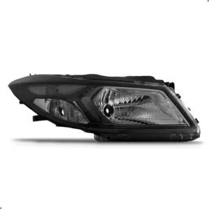 Farol Para Onix 12/16 Manual Cromado Mascara Negra 1ª Linha - Direito/passageiro