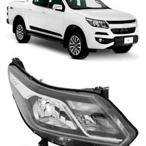Farol S10 2017 A 2023 C/ Led E Reator 1ª Linha - Direito/passageiro
