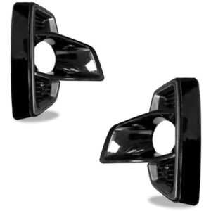 Par Moldura Milha C/ Furo Hilux Pick-up 18 A 20 Black Piano Preto