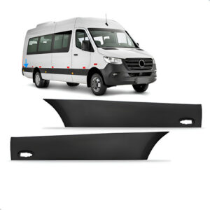 Par Friso Lateral Para Sprinter 2020 A 2025 Traseiro C/ Furo Preto