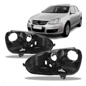 Par Aro Carcaça Farol Vw Jetta 2007 2008 2009 2010