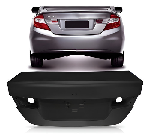 Tampa Porta Malas Honda Civic 2012 2013 2014 2015 2016 Preto