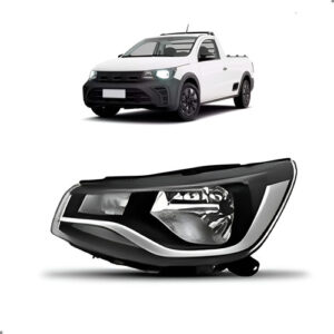 Farol Saveiro 2023 2024 2025 Cromado 1ª Linha Esquerdo/motorista