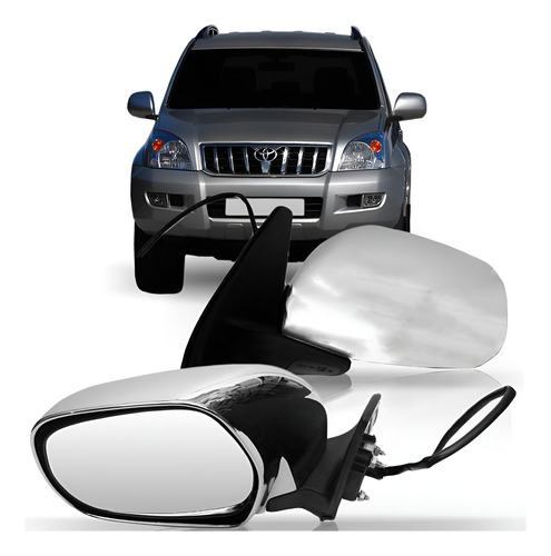 Par Retrovisor Prado Land Cruiser Retratil 2004 A 2009